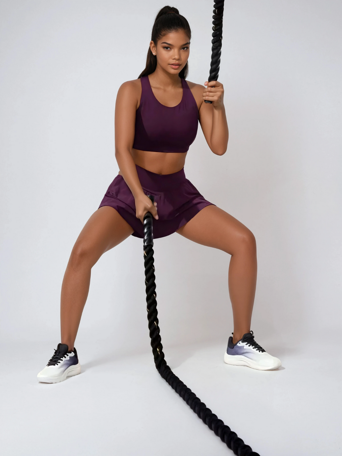 Short de course anti-transpiration, taille mi-haute, poches, séchage rapide