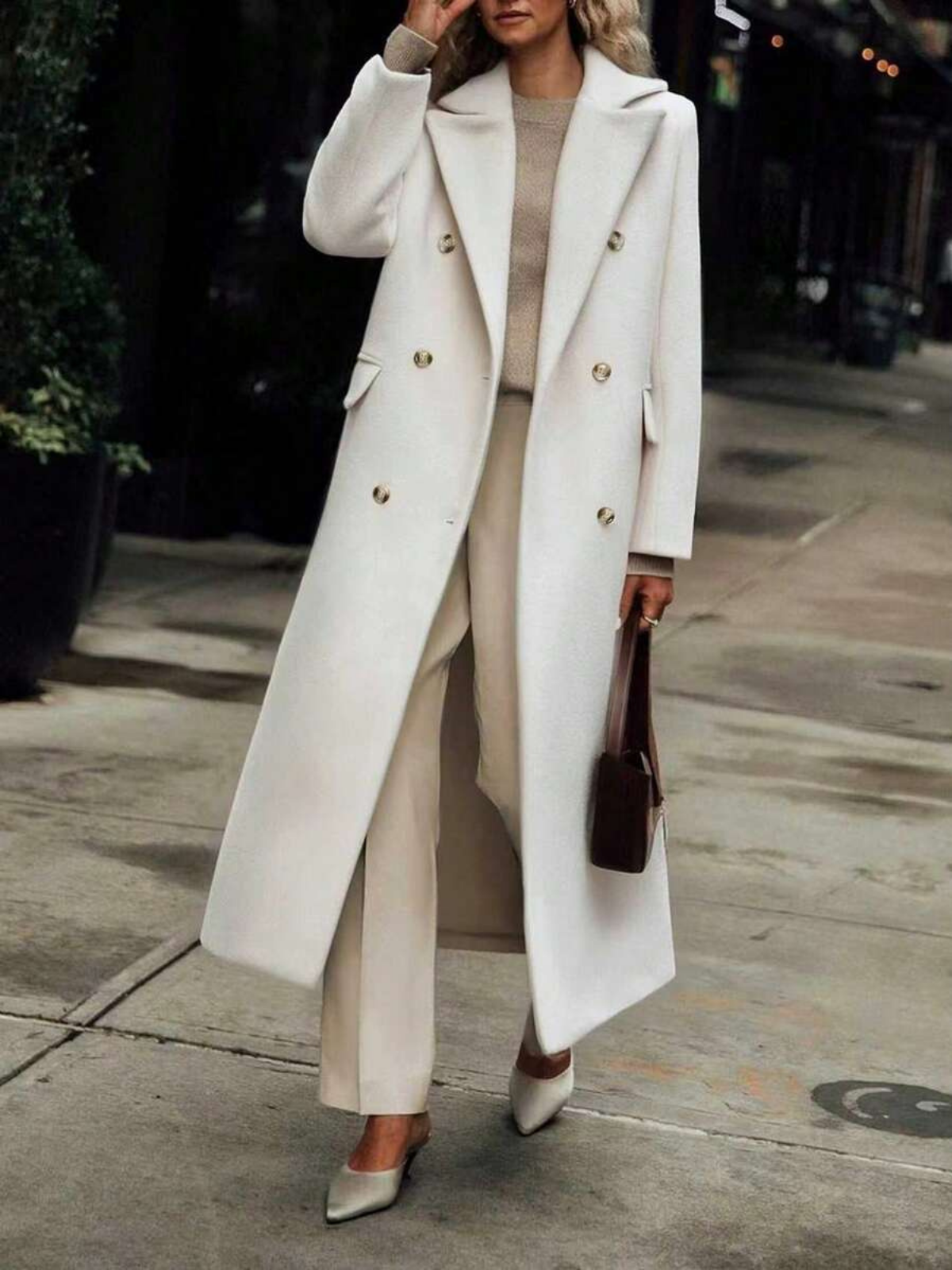 Classic Wool Double Breasted Coat