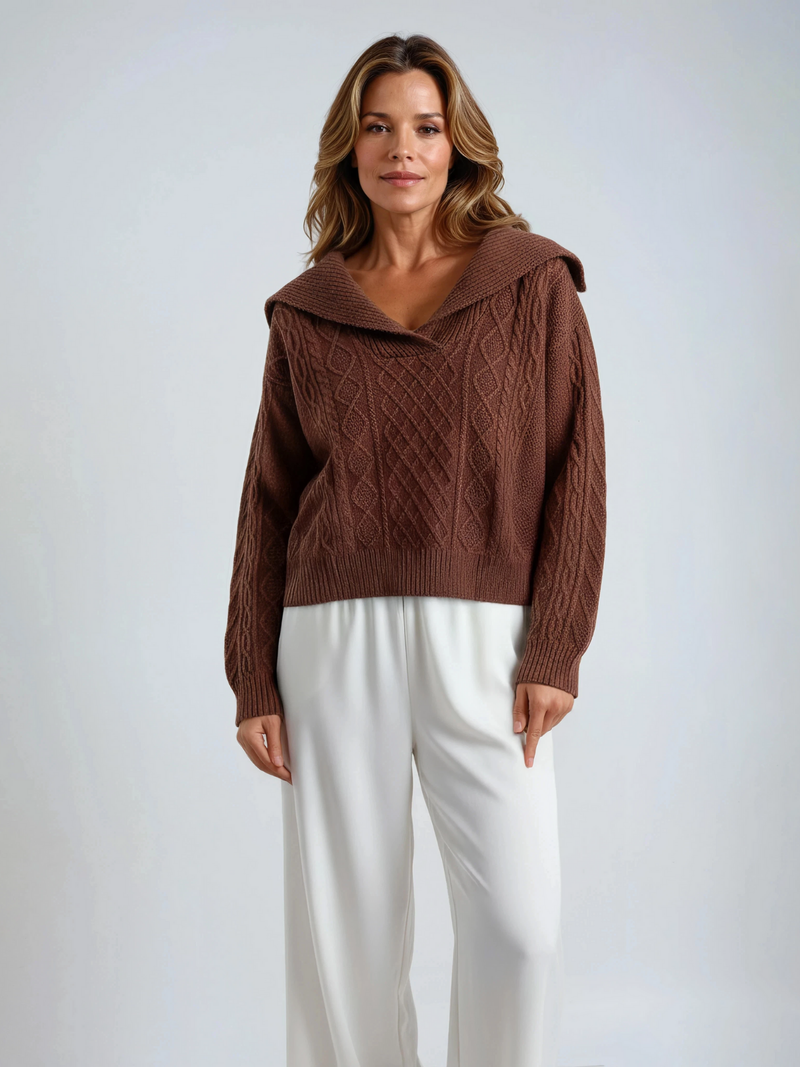 Pull en tricot bordeaux Always In Love