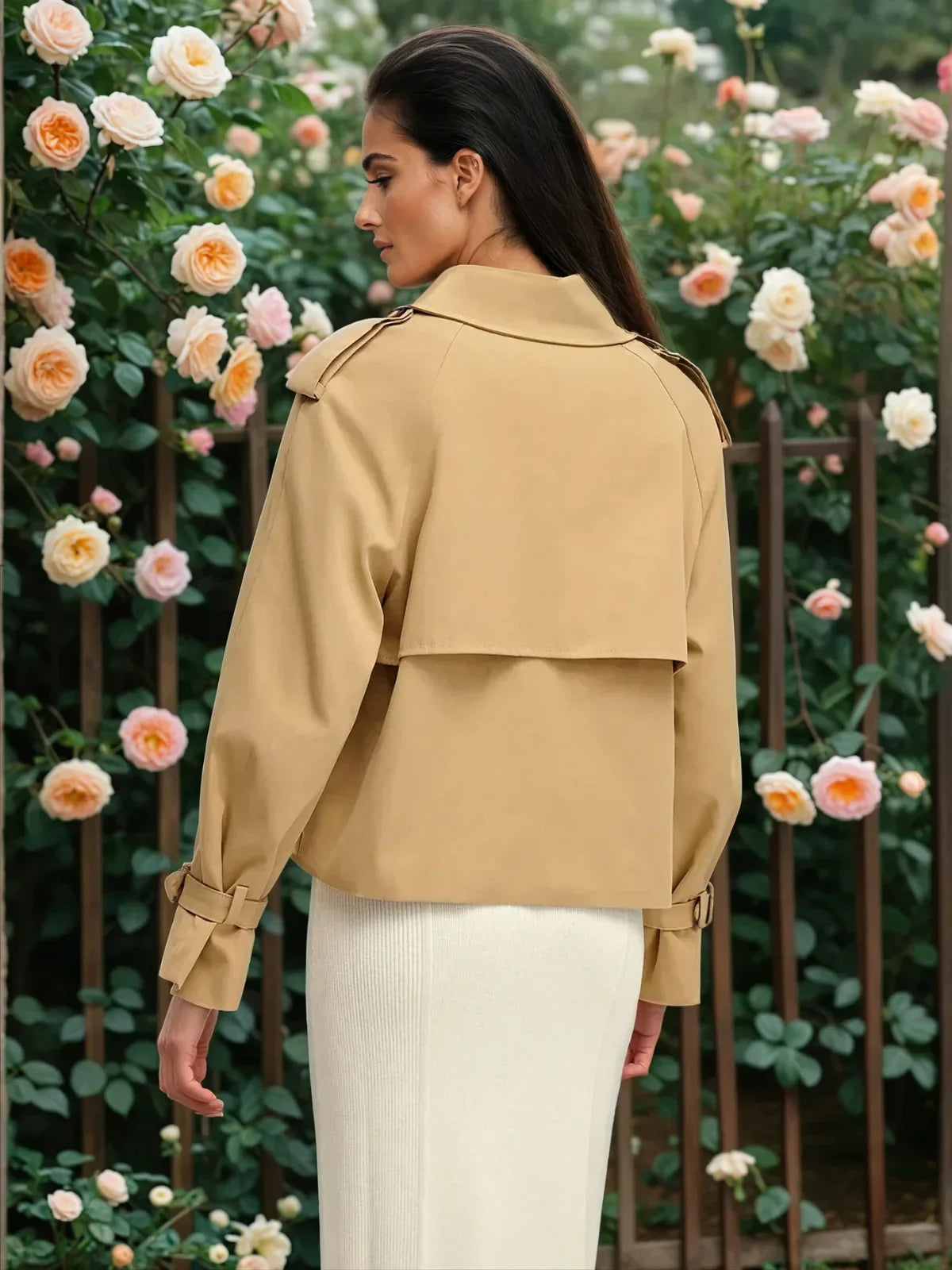 Casual & Chic Breasted Lapel Trench Coat - LA FEMME WANDERER