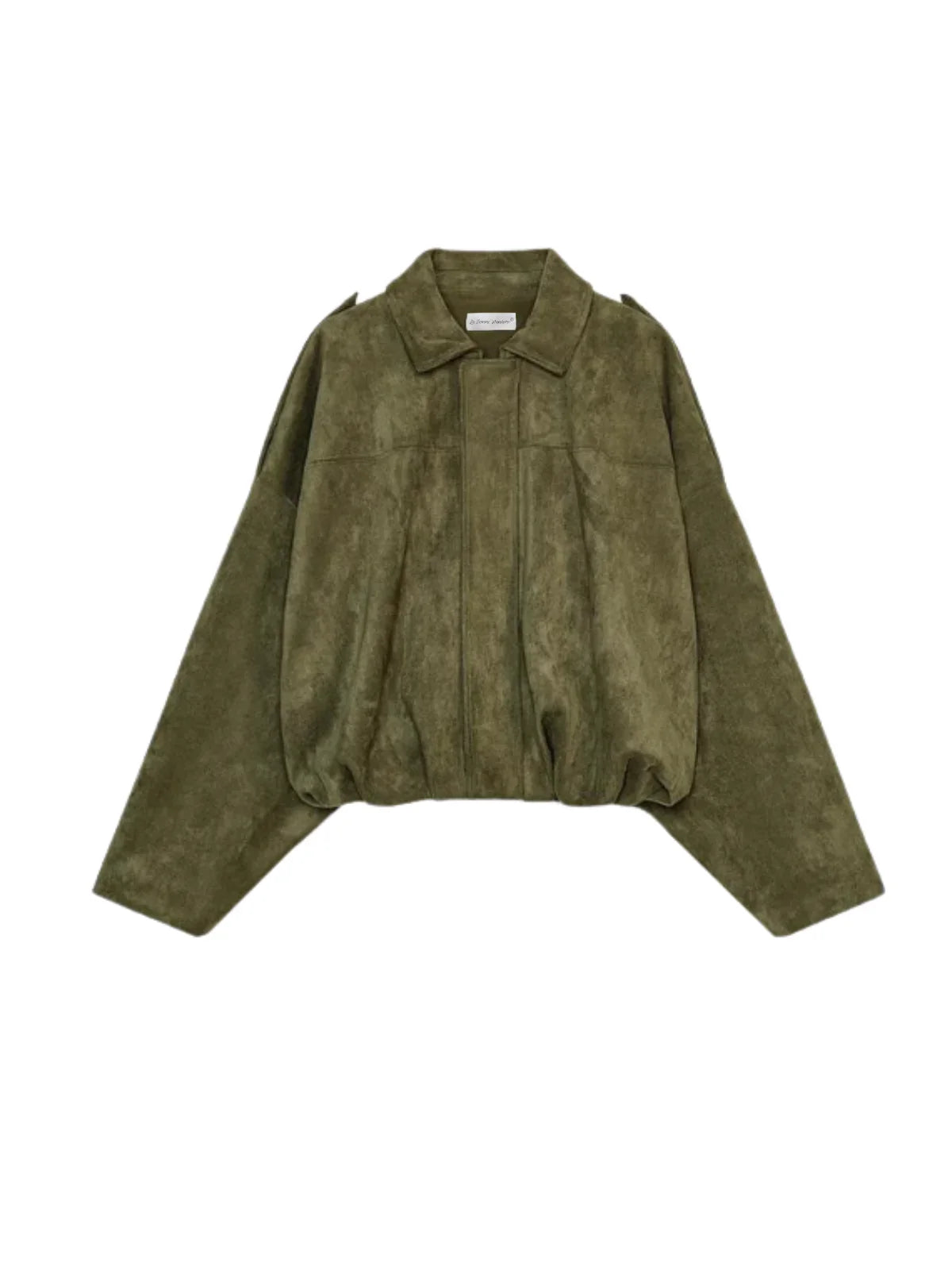 Batwing Sleeve Premium Textured Suede Pilot Jacket - LA FEMME WANDERER