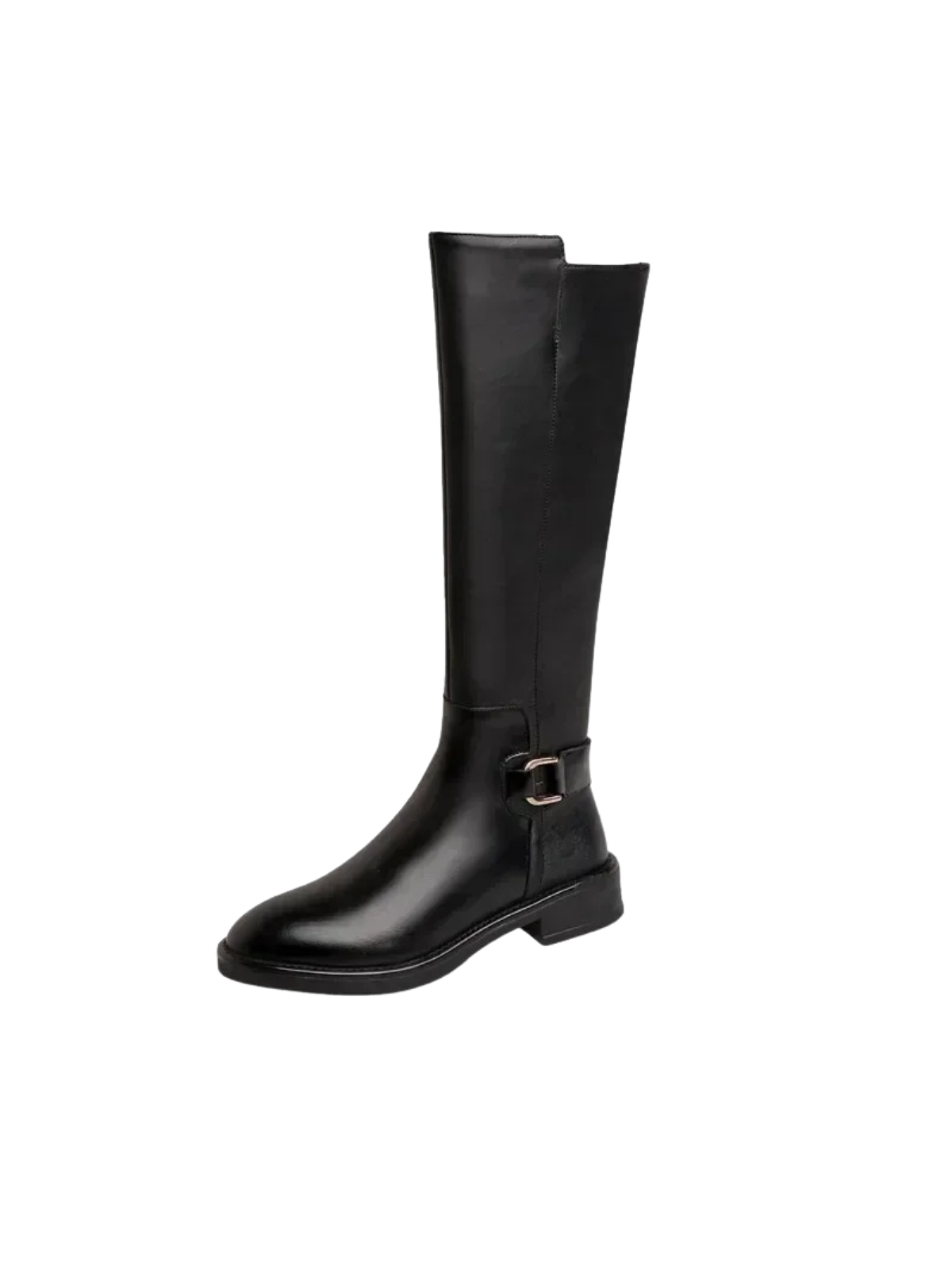 Bottes hautes au genou avec boucle de ceinture