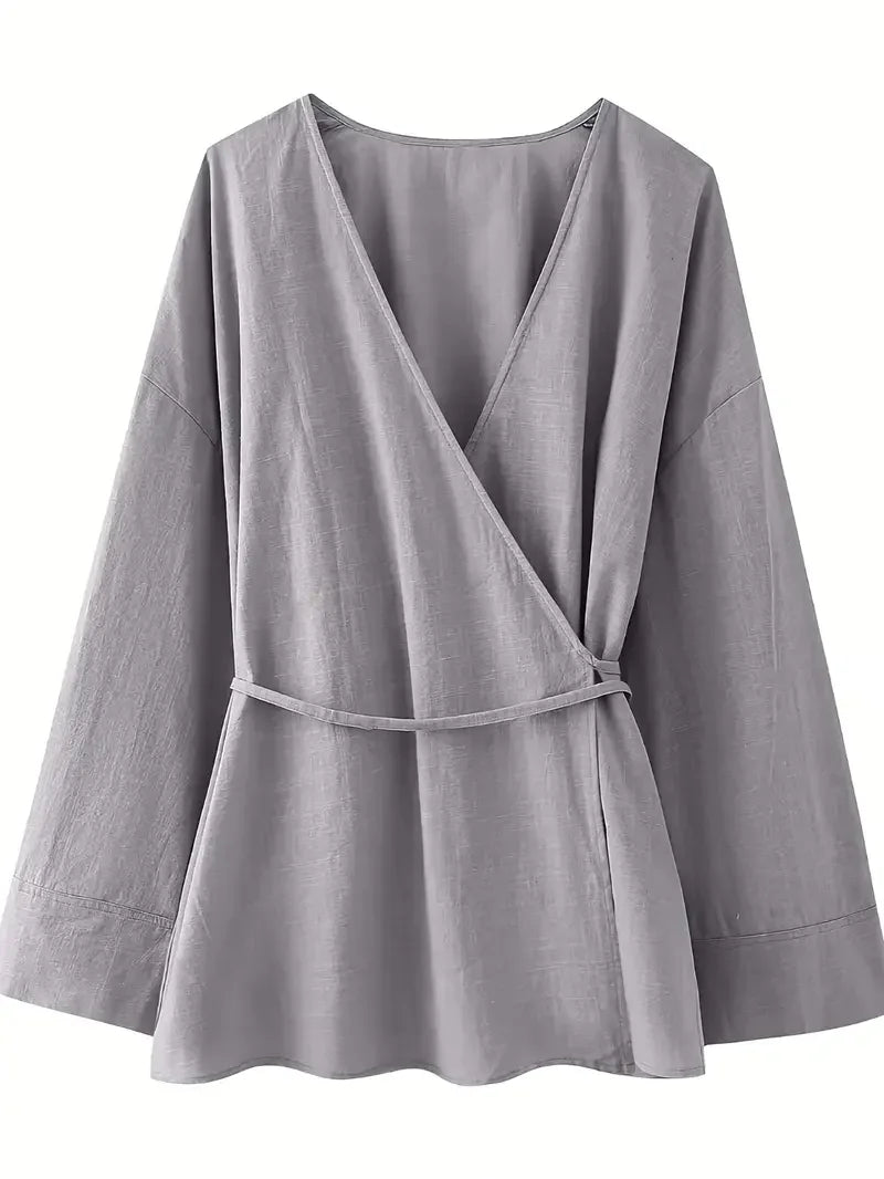 Double Breasted Elegant Kimono Outerwear - LA FEMME WANDERER