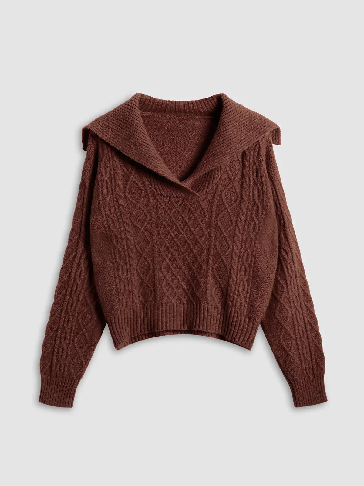 Pull en maille bordeaux Always In Love - LA FEMME WANDERER