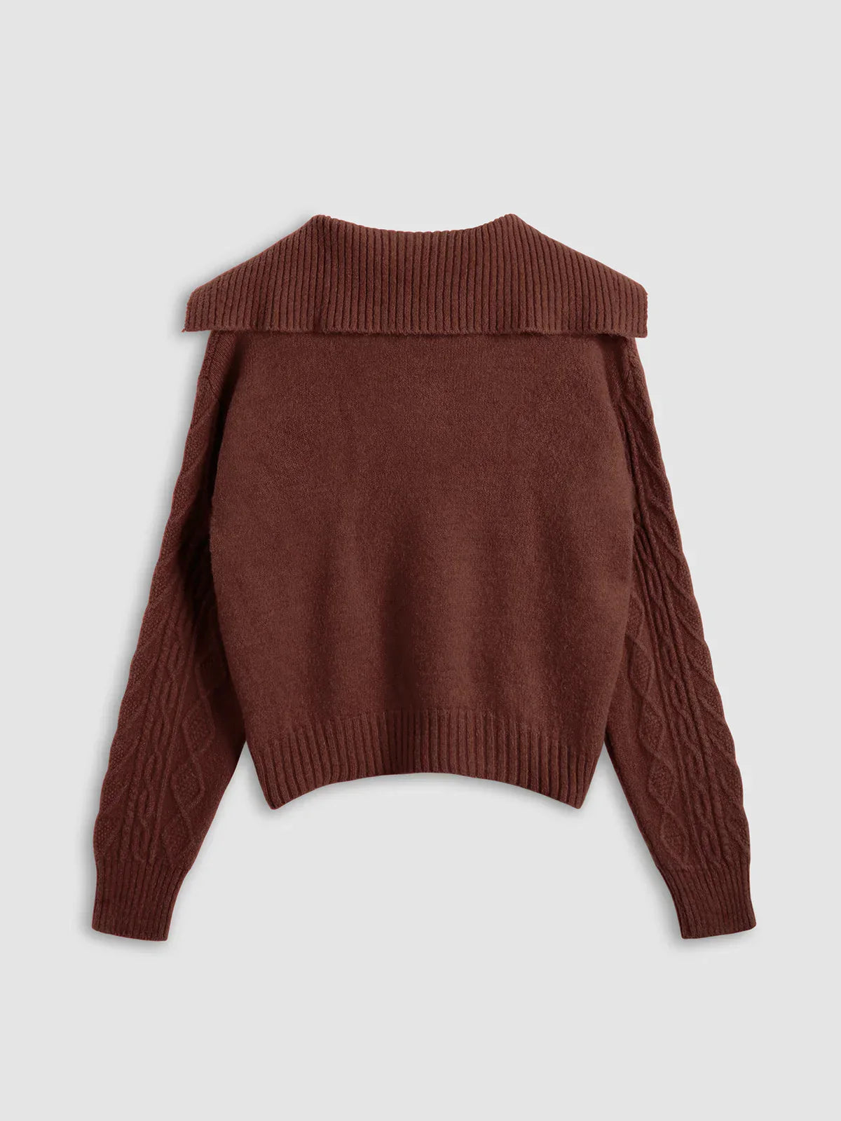 Pull en maille bordeaux Always In Love - LA FEMME WANDERER