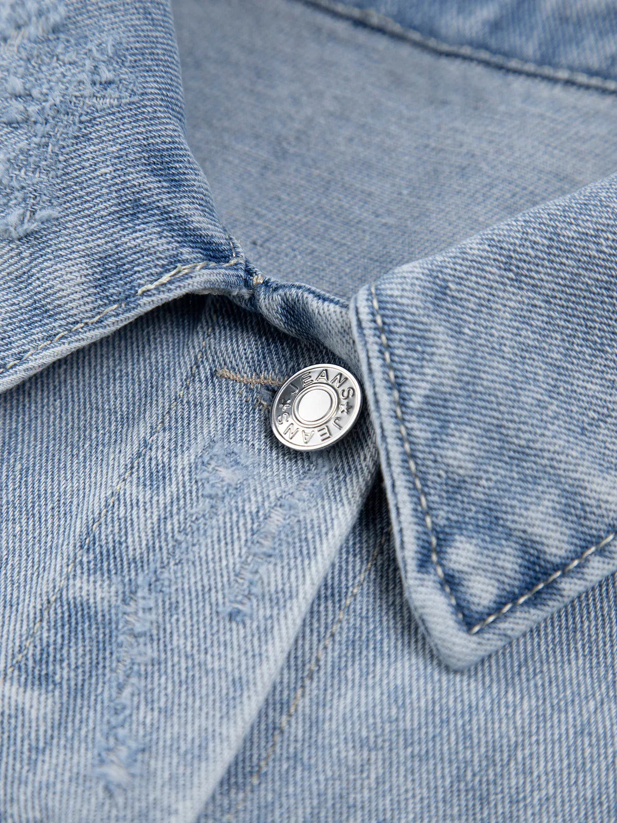 Always In Love Denim Crop Jacket - LA FEMME WANDERER