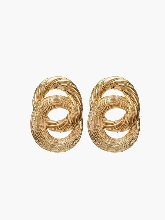 Boucles d'oreilles pendantes circulaires en forme de croix