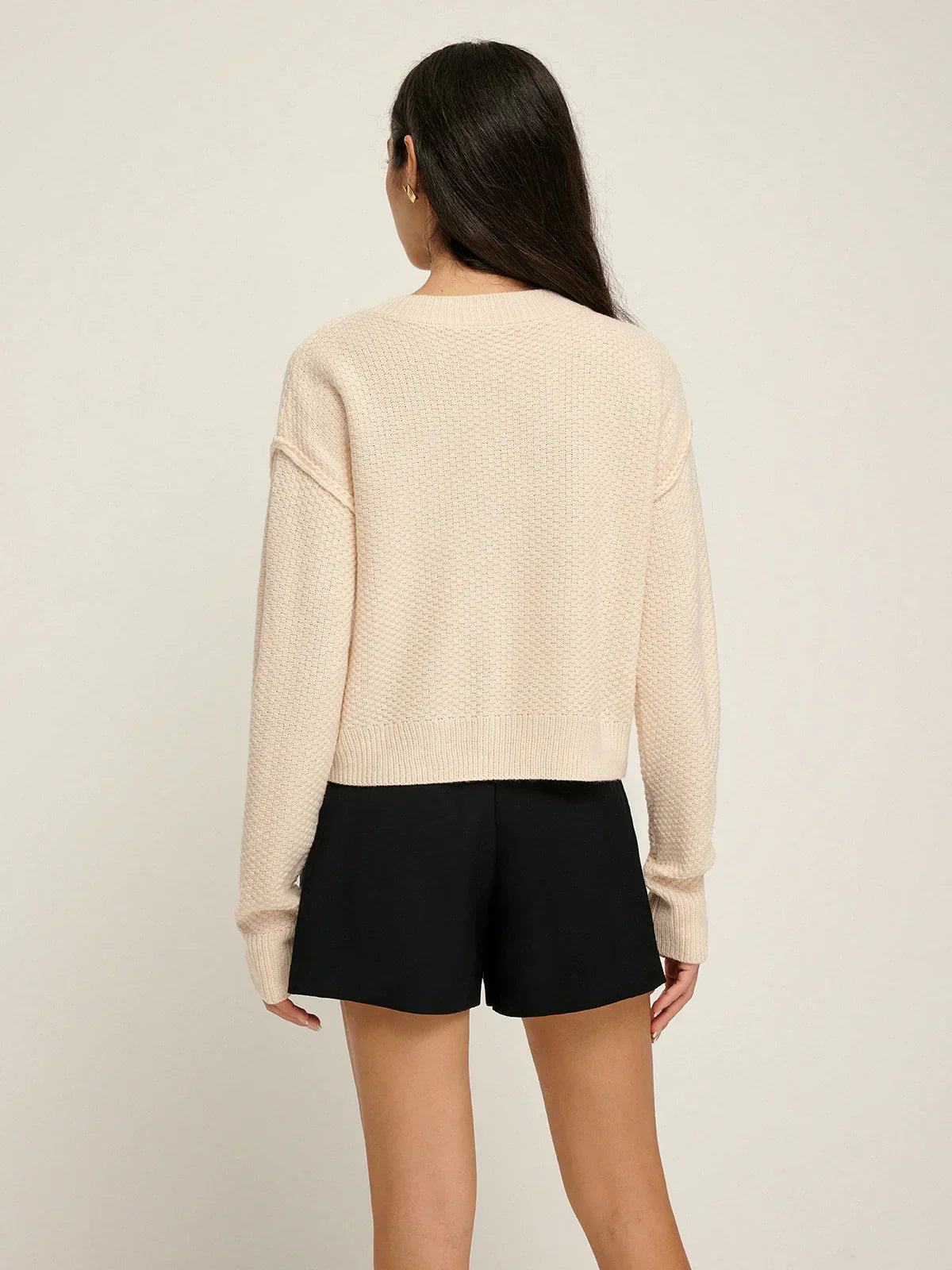 Plain Button Down Cardigan - LA FEMME WANDERER