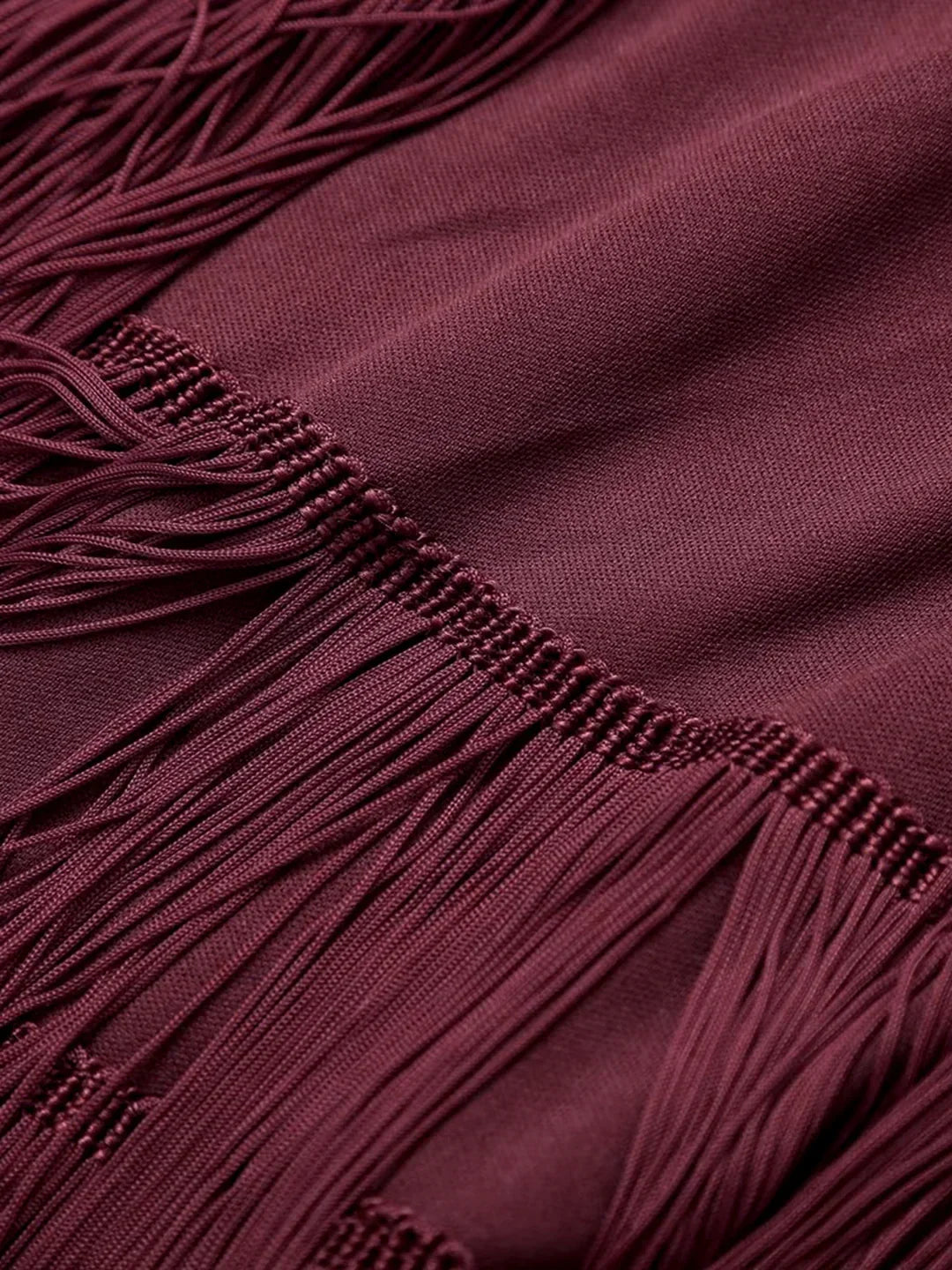 Florence Fringed Open Back Short Dress - LA FEMME WANDERER