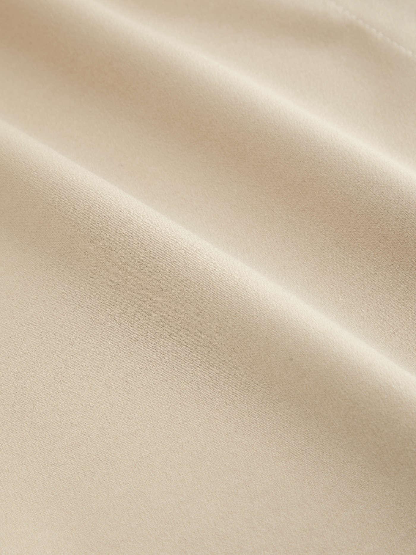 Collar Metal Hook Long Sleeve Blouse With Tie - LA FEMME WANDERER