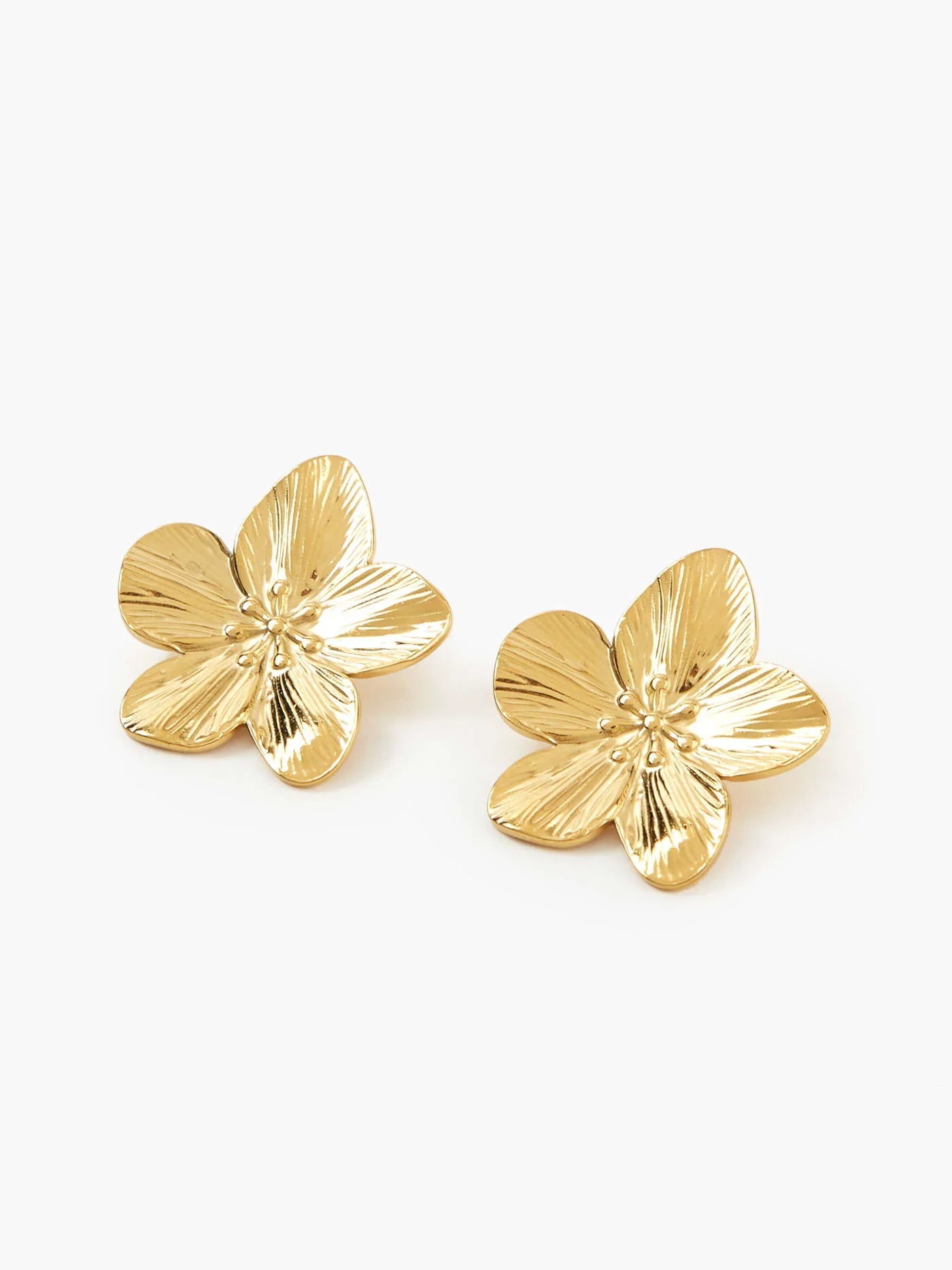 Floral Pattern Stud Earrings - LA FEMME WANDERER