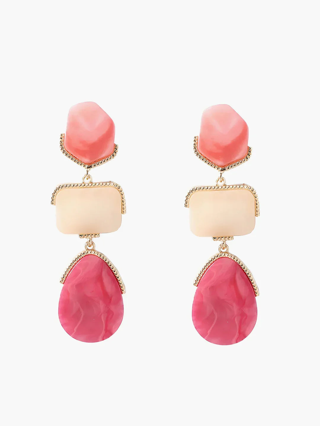 Boho Chic Geometrical Drop Earrings - LA FEMME WANDERER