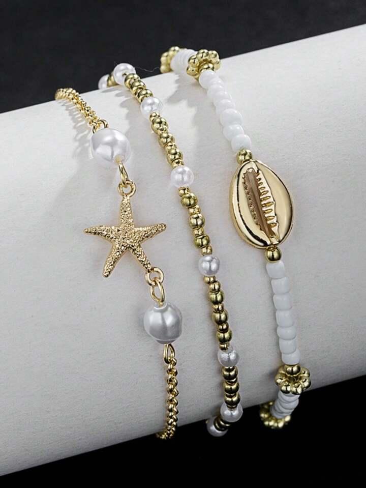 Chic Style 3pcs Anklet - LA FEMME WANDERER