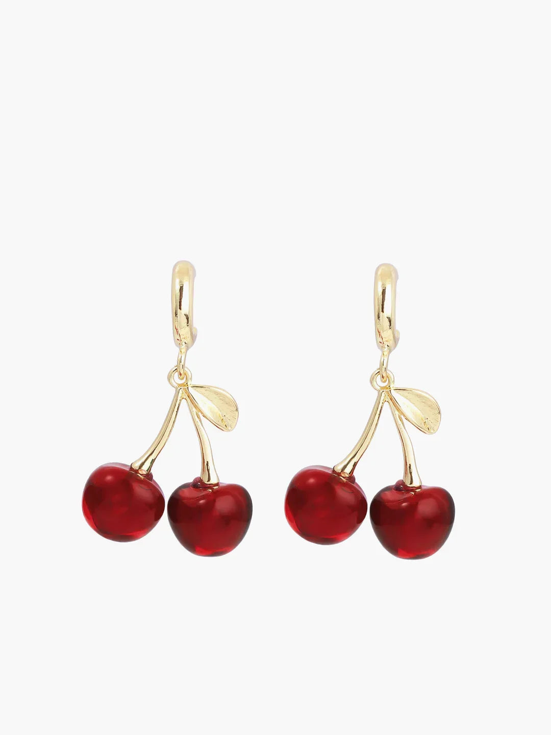 Niche Design Cherry Stud Drop Earrings - LA FEMME WANDERER