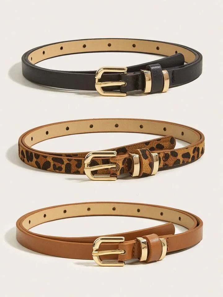 Ceinture à boucle ardillon au design vintage