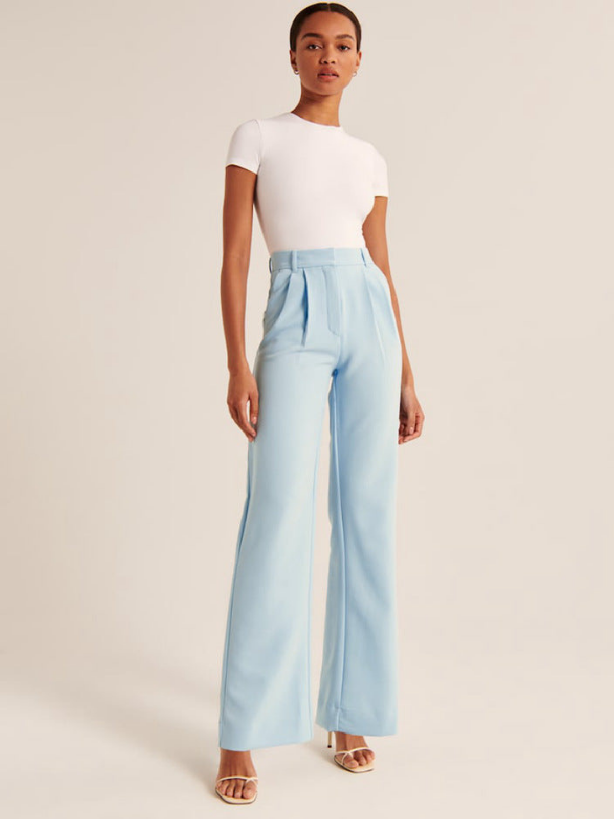 High Waist Wide-leg Casual Pants - LA FEMME WANDERER