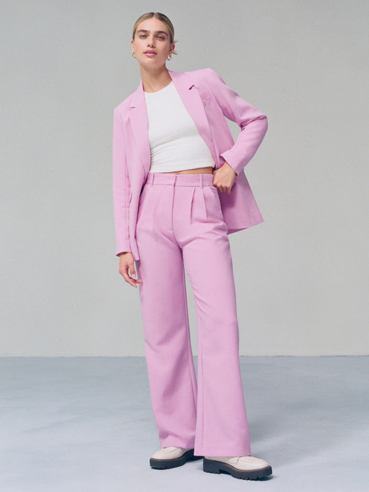 High Waist Wide-leg Casual Pants - LA FEMME WANDERER