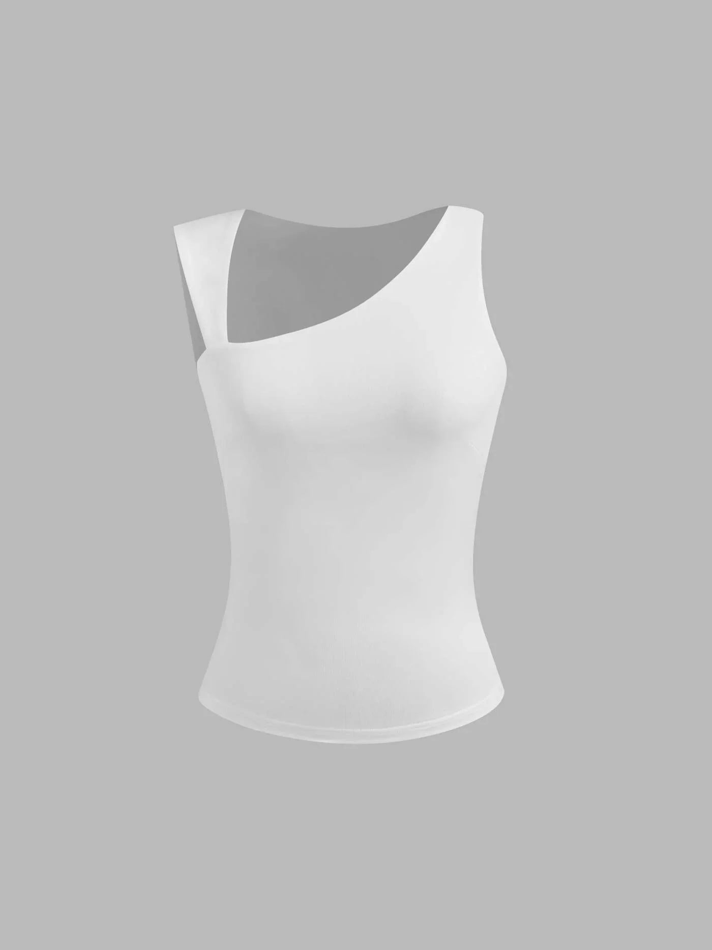 Casual & Chic Asymmetrical Neck Tank Top - LA FEMME WANDERER