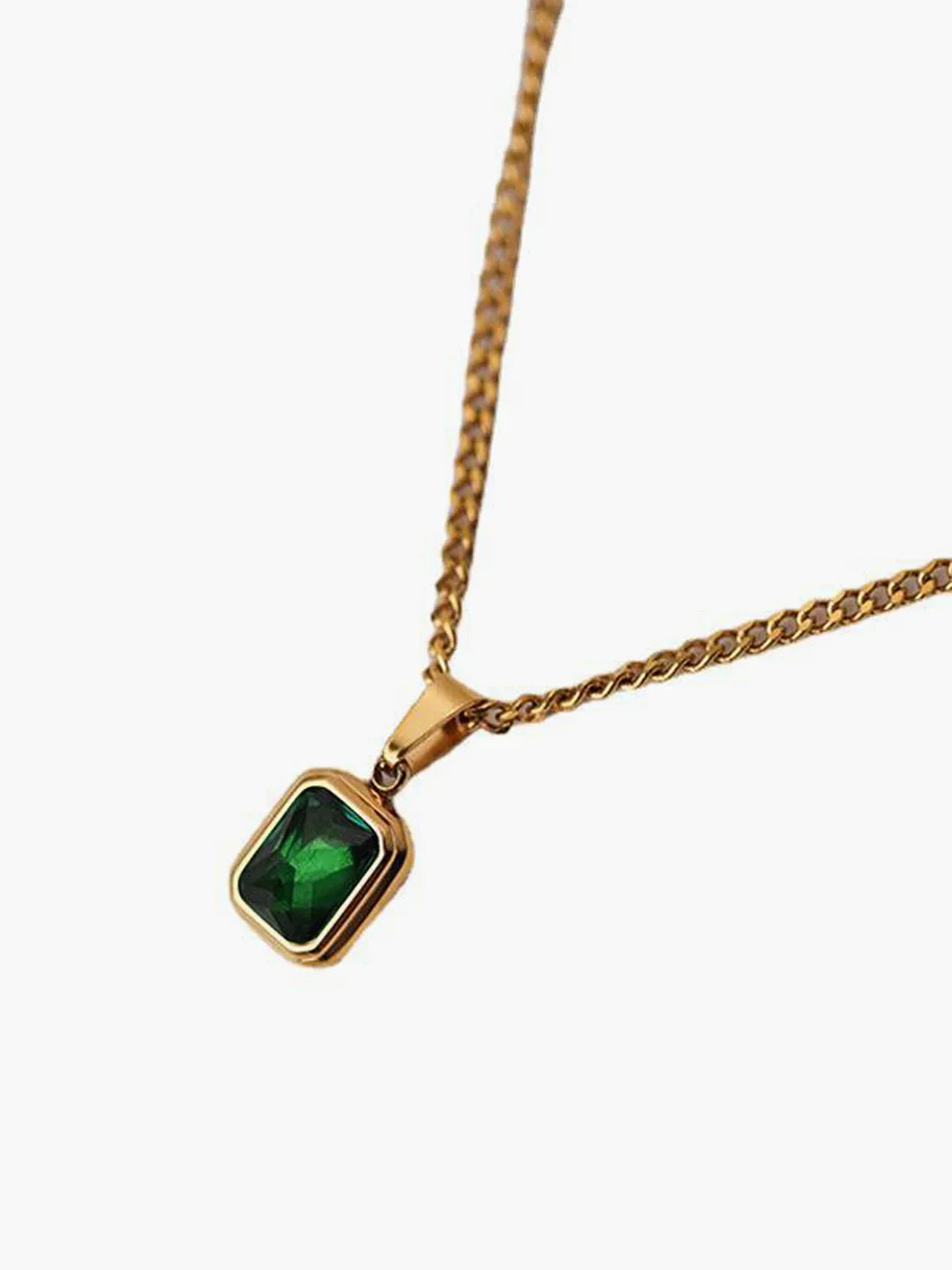 Pastel Green Charm Pendant Necklace - LA FEMME WANDERER