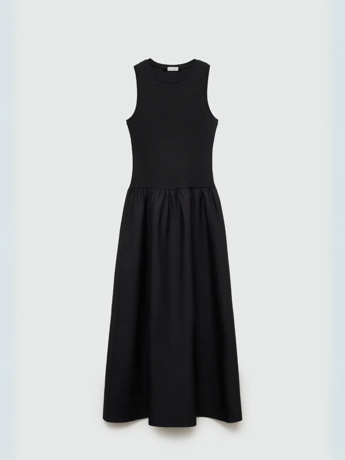 Round Neck Casual Stitching Vest Dress - LA FEMME WANDERER