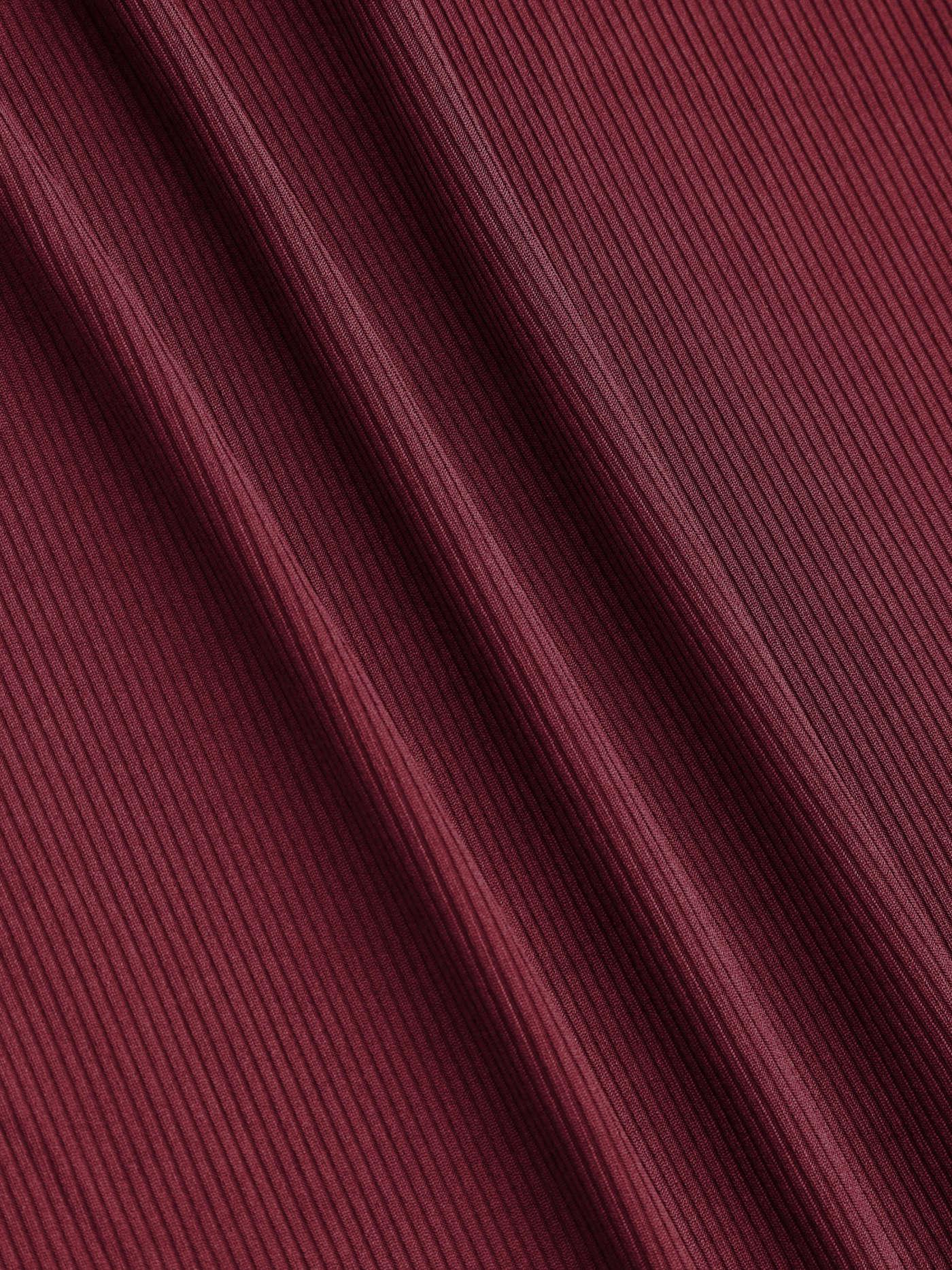 Sleeveless Round Neck Pleated Slit Hemline At Hem Dress - LA FEMME WANDERER