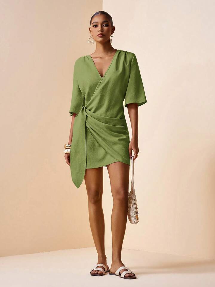 Chic Wrap Dress Designed for Effortless Summer Styling