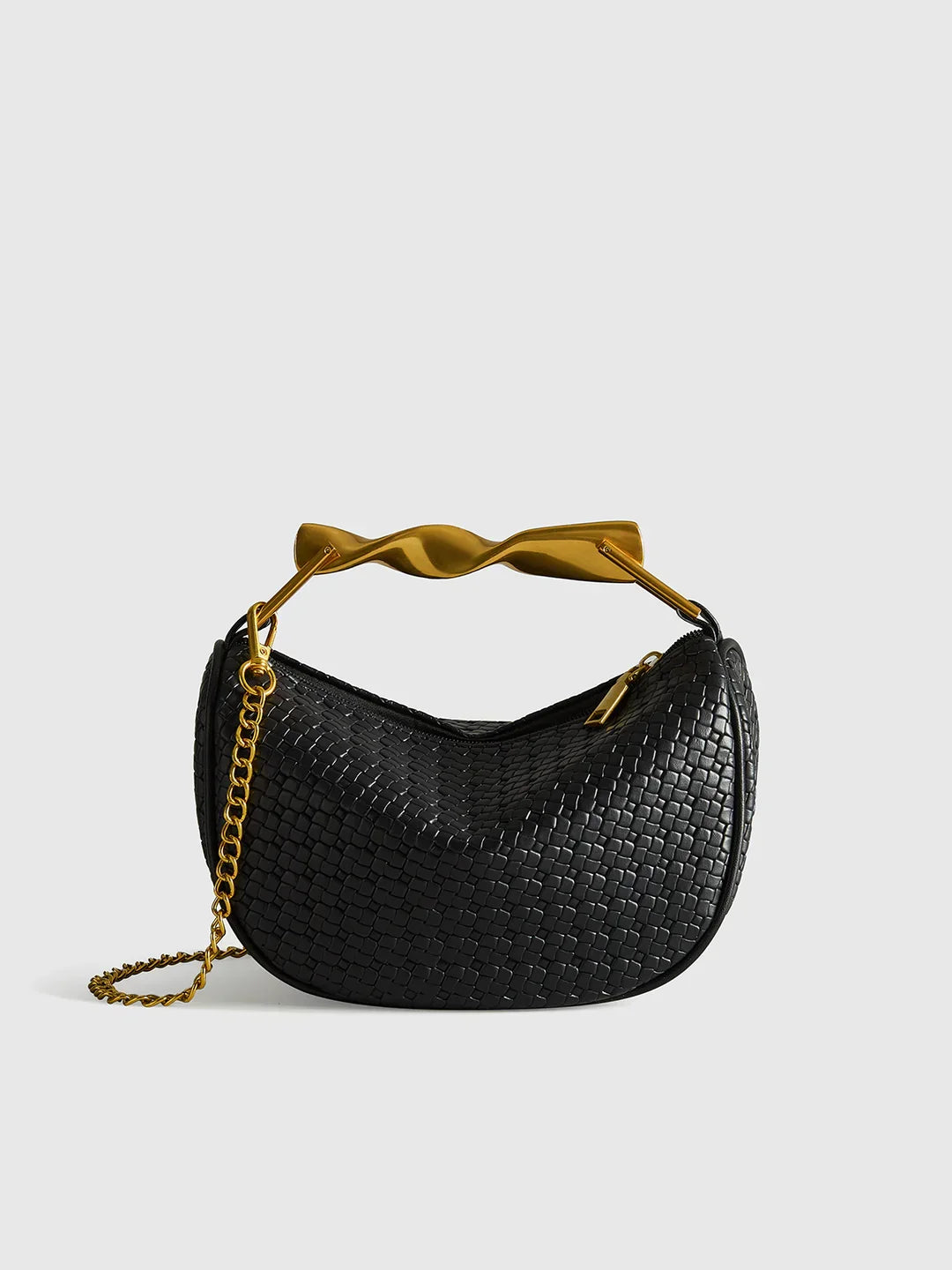 Structured PU Leather Shoulder Bag - LA FEMME WANDERER