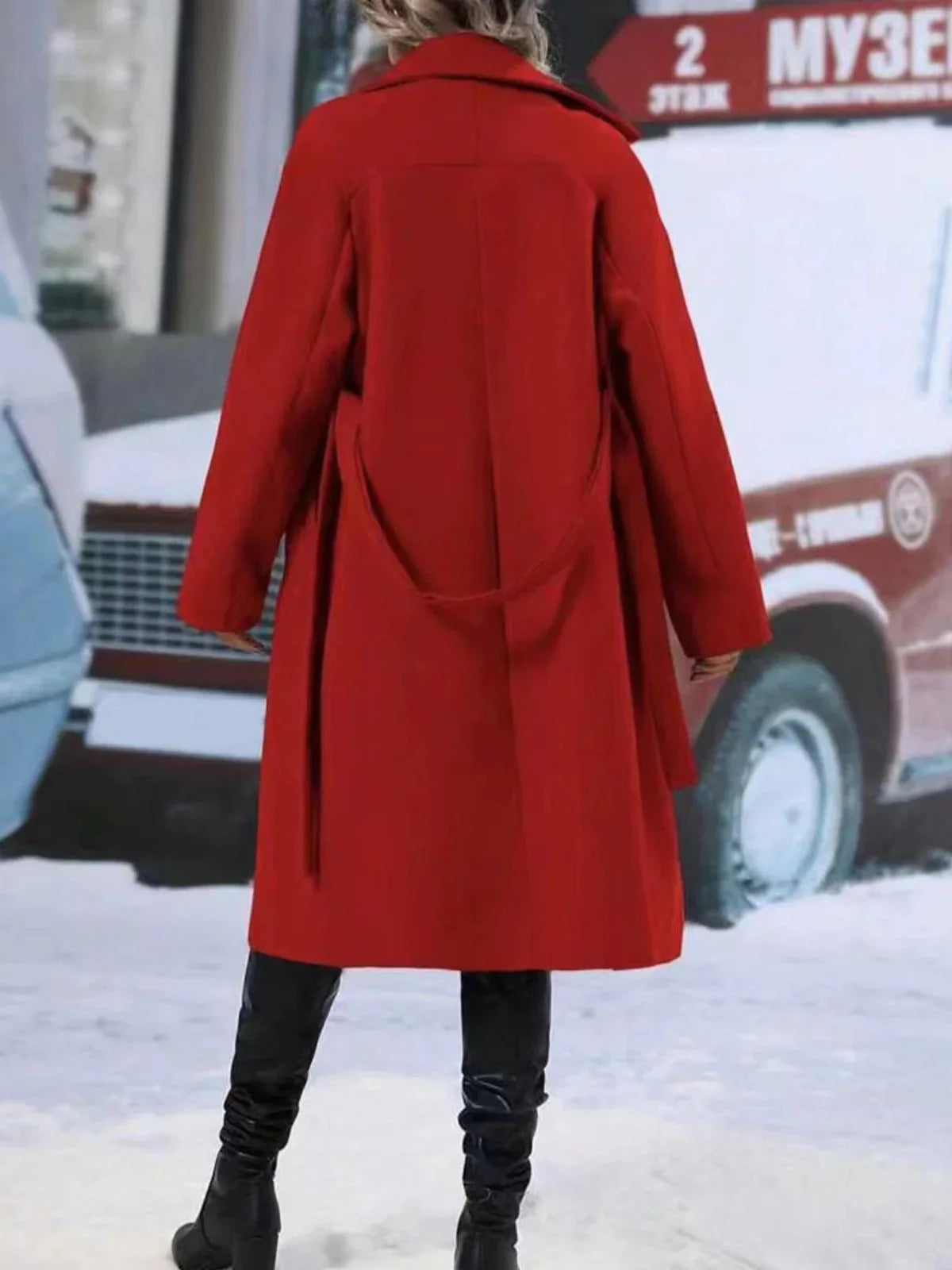 All-matching Lapel Double-breasted Trench Coat - LA FEMME WANDERER