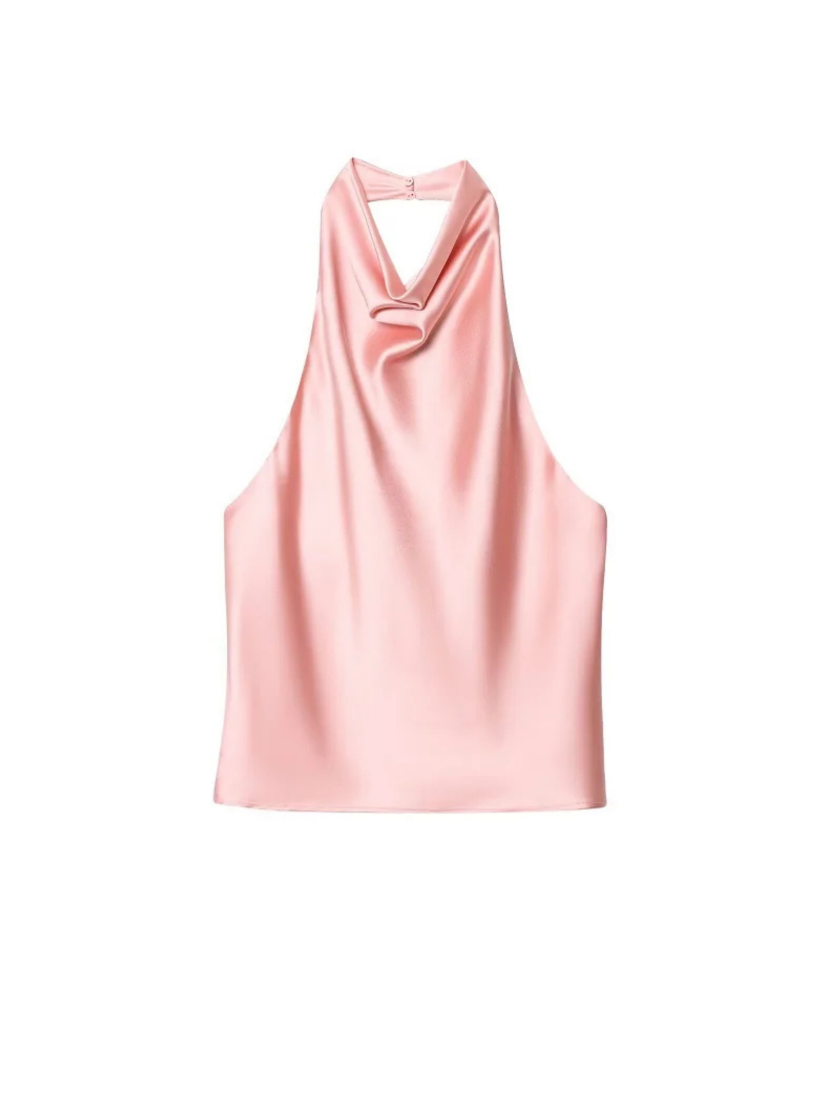 Backless Satin Halter Camisole