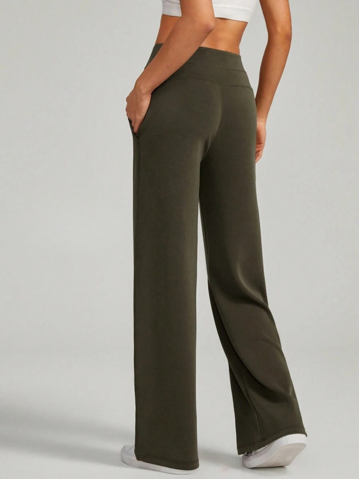 Modal Silk Wide Leg Lounge Pants High Waist With Pockets For Everyday Comfort And Style