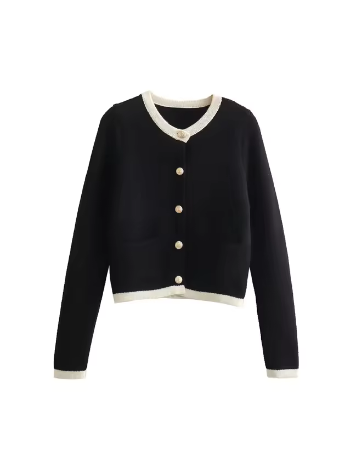 Buttoned Knit Cardigan - LA FEMME WANDERER