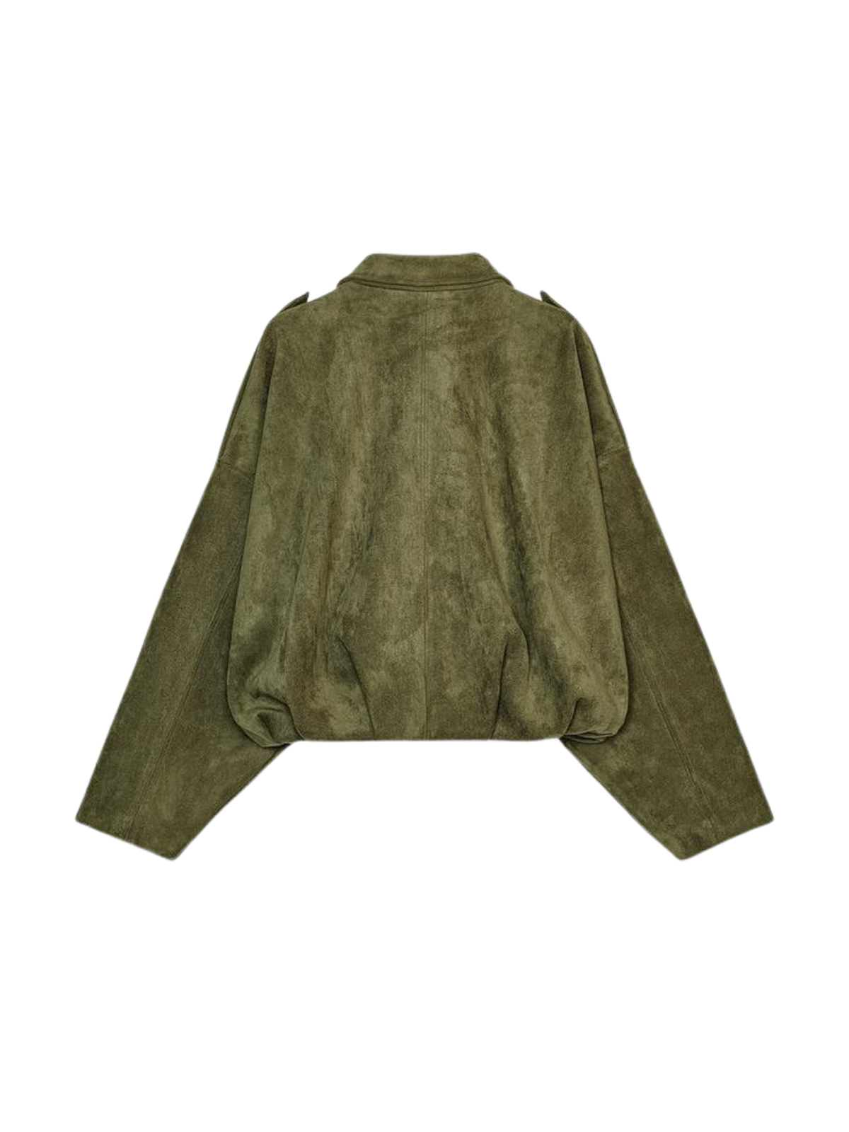 Batwing Sleeve Premium Textured Suede Pilot Jacket
