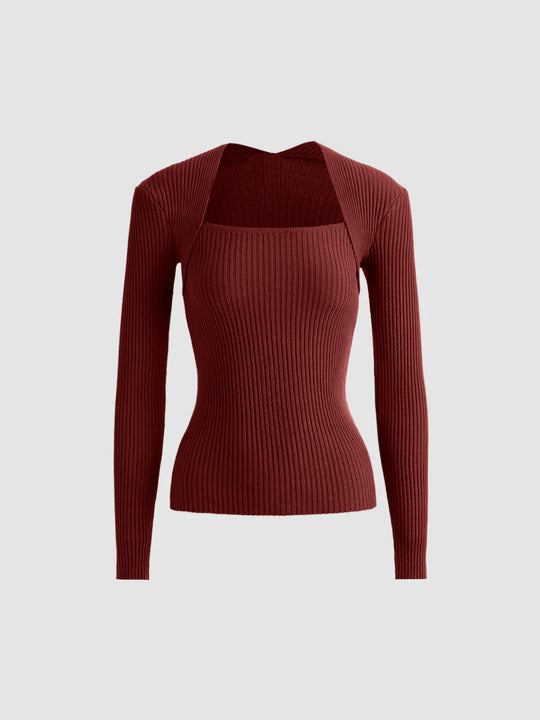 Bronzework Tripted Pullaver Sweater