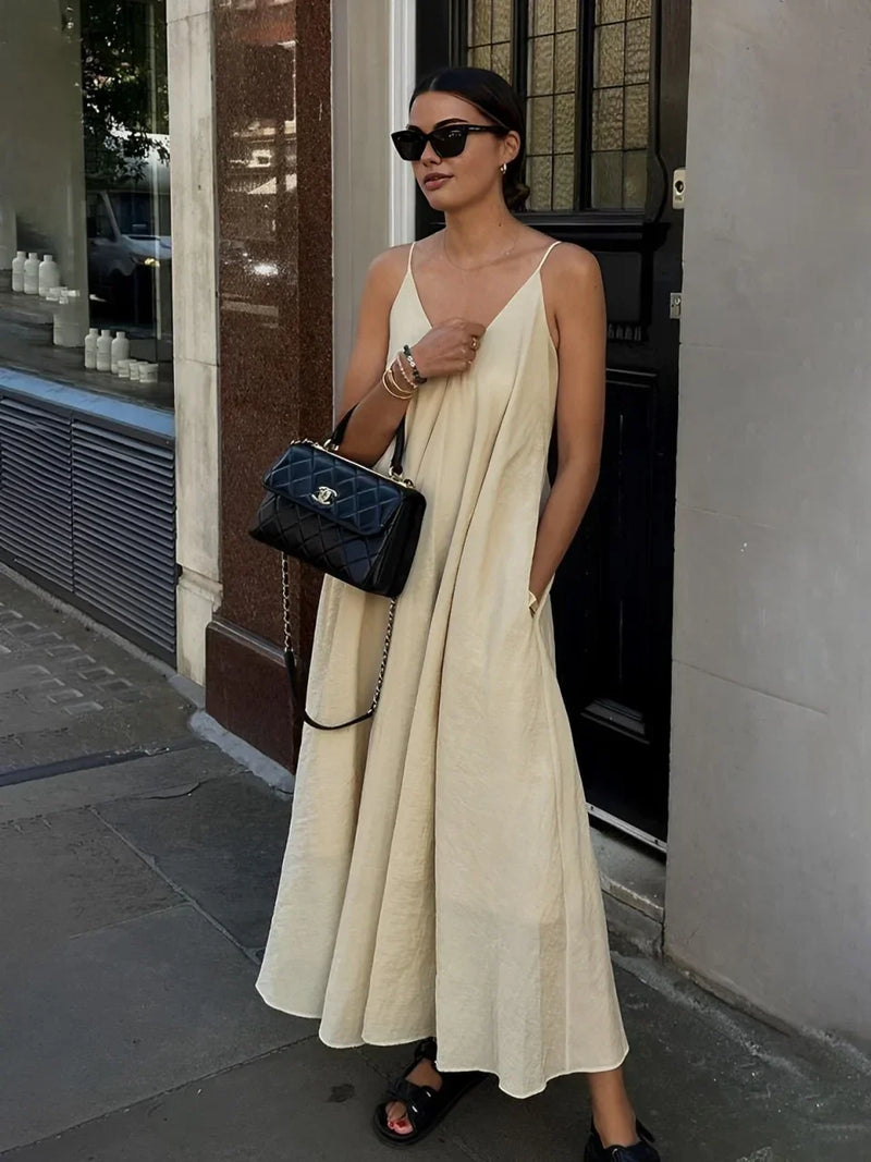 Elegant & Chic V-neck Long Dress