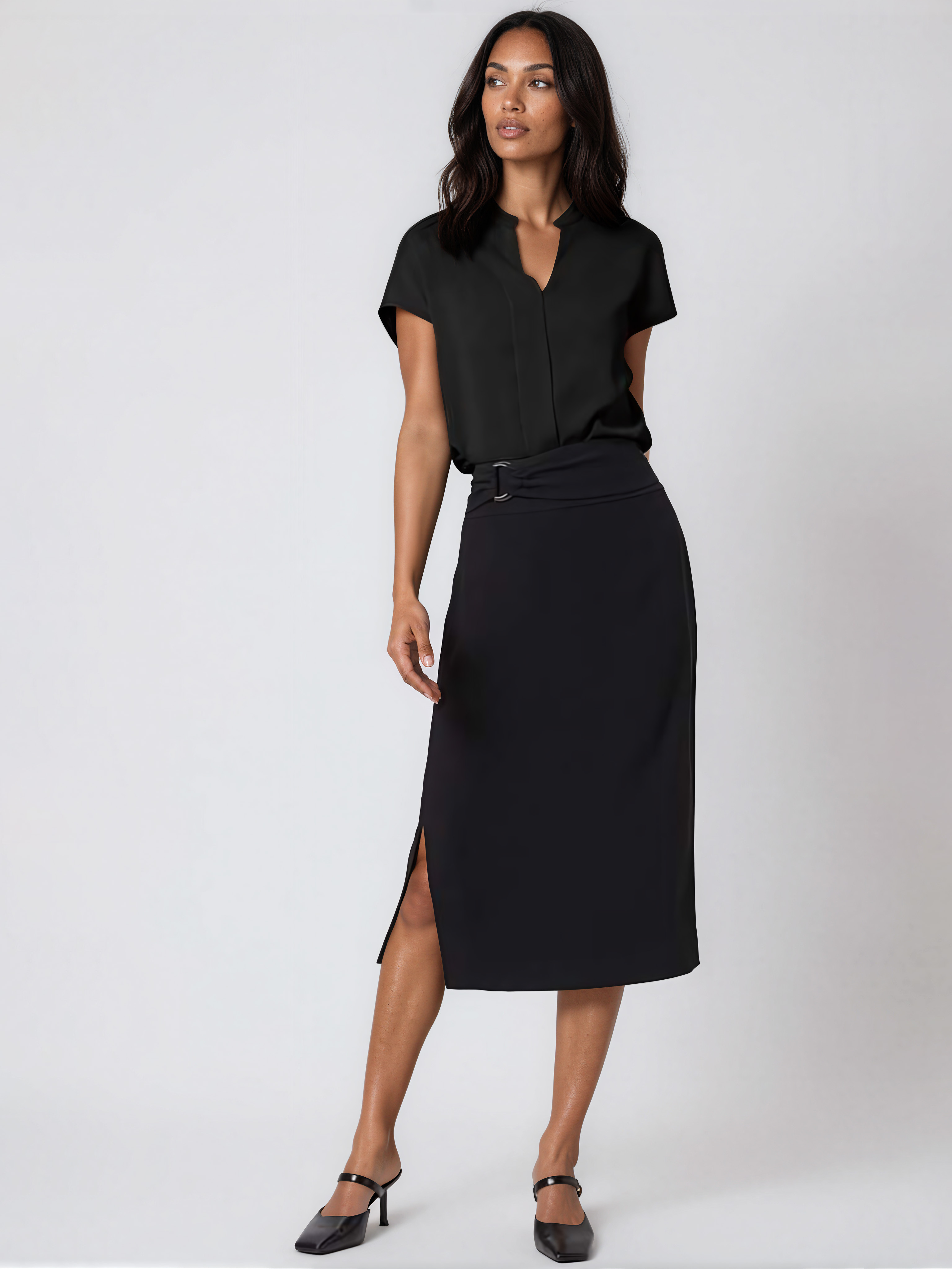 Elegant Style Batwing Sleeve Top