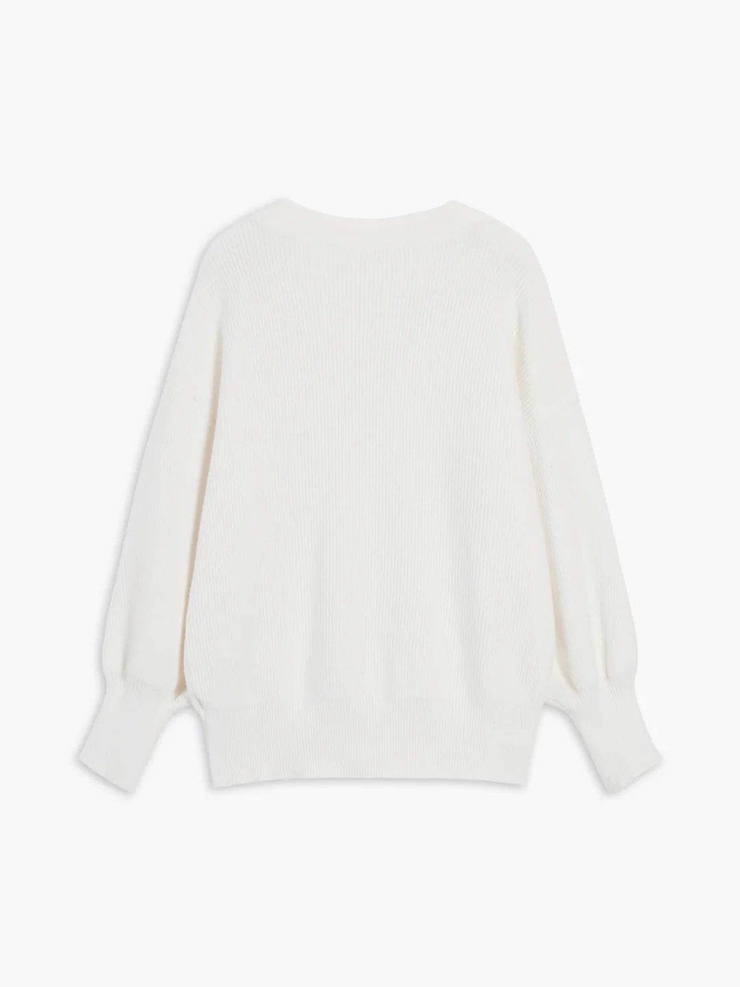 Solid Color Long-sleeved Pearl Oversized Cardigan - LA FEMME WANDERER