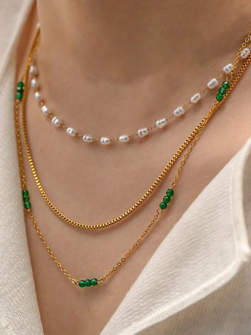 Minimalist Stackable Beaded Necklace