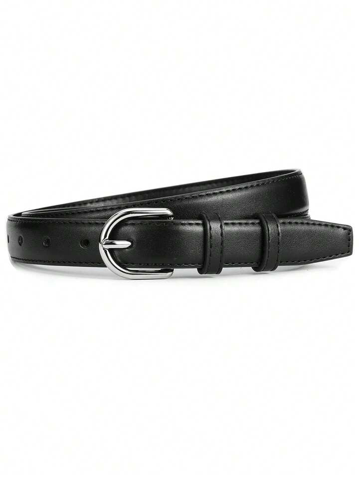 Silver Buckle Belt for Timeless Everyday Styling