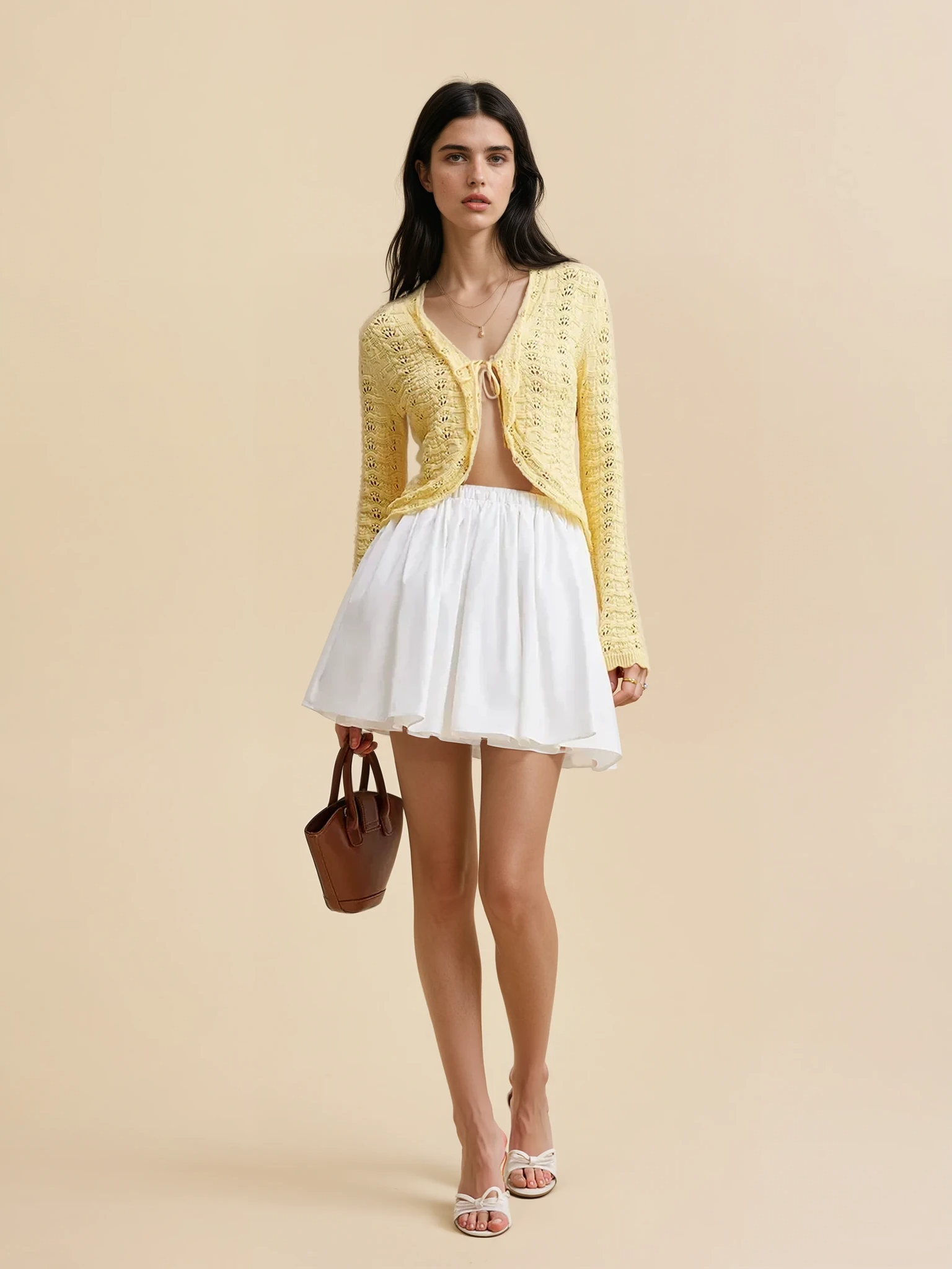 Effortless Chic Cotton Pleated Skirt - LA FEMME WANDERER