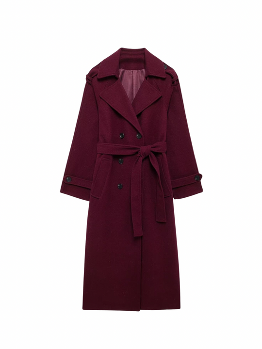 Retro décontractée à double semestre sur-coat