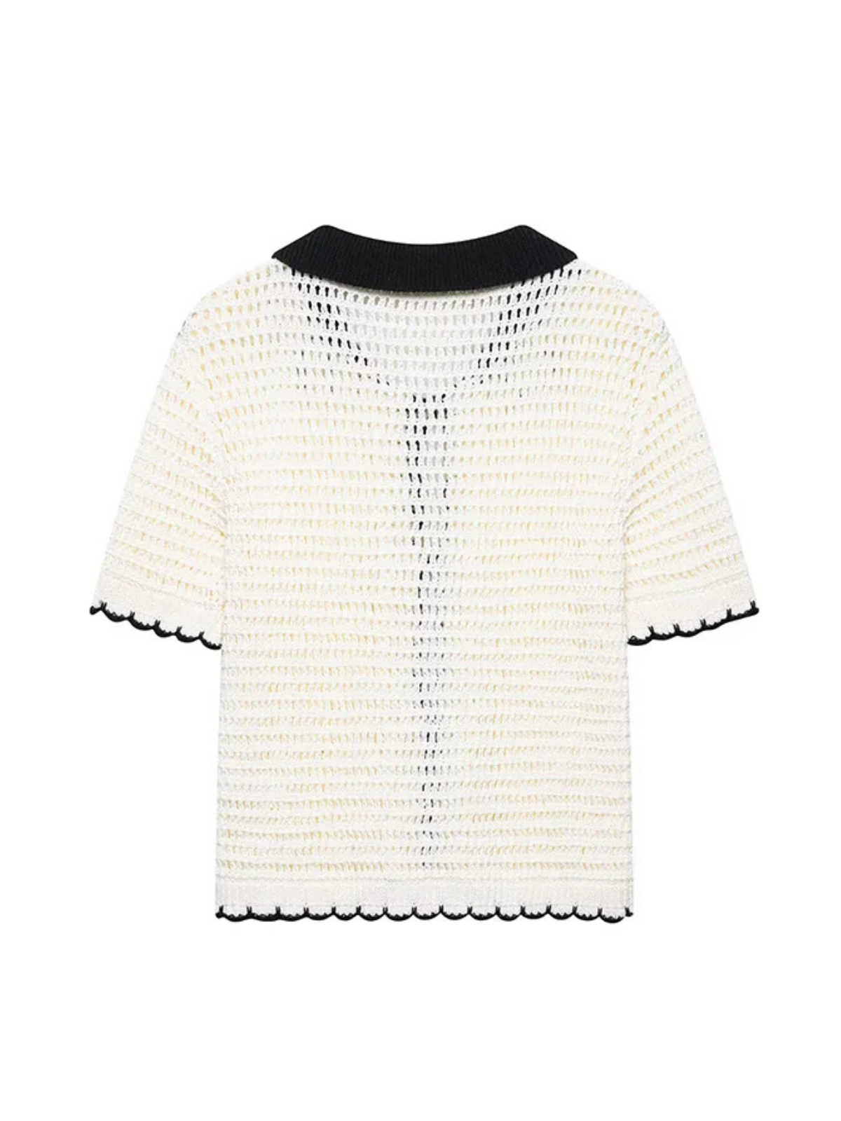 Beige Bow Lace Up Knit Sweater With Lapel Neck