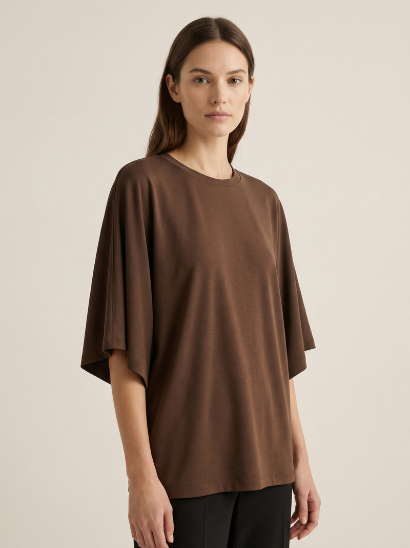 Women Solid Short Sleeve Tee Casual Everyday Top