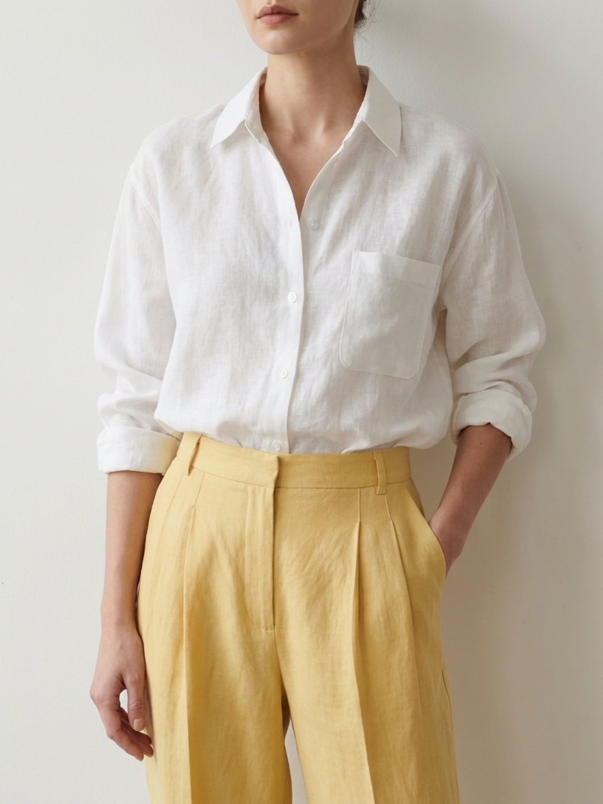 Breathable Linen Long Sleeve Shirt – Elegant Casual Resort Wear Top